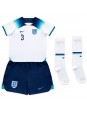 England Luke Shaw #3 Heimtrikotsatz für Kinder WM 2022 Kurzarm (+ Kurze Hosen)